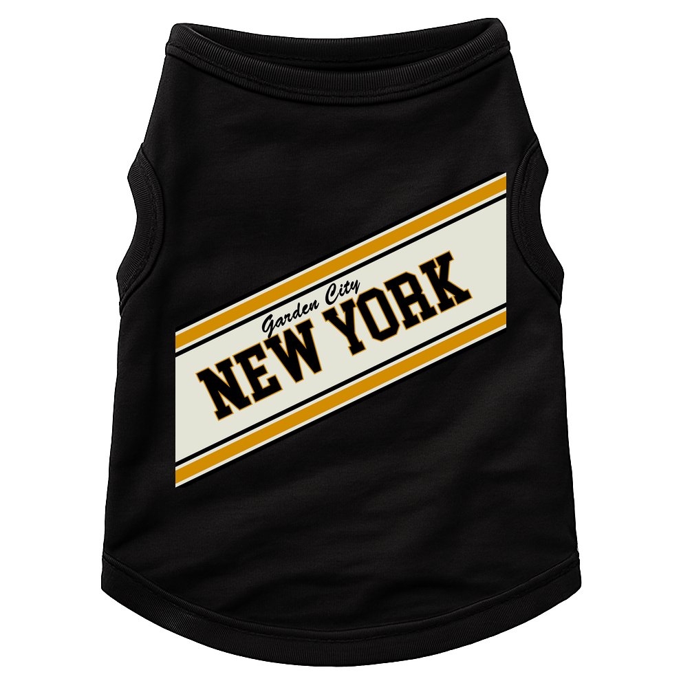 Garden City New York Varsity Logo Doggie Tank