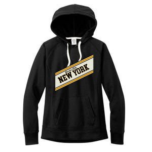 Garden City New York Varsity Logo Women's Fleece Hoodie