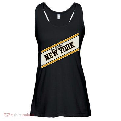 Garden City New York Varsity Logo Ladies Essential Flowy Tank