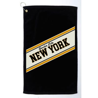 Garden City New York Varsity Logo Platinum Collection Golf Towel