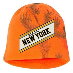 Garden City New York Varsity Logo Kati - Camo Knit Beanie