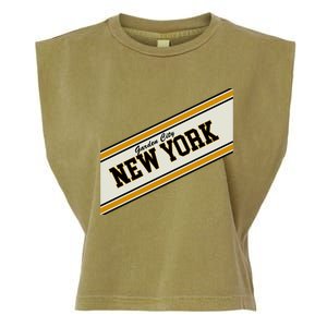 Garden City New York Varsity Logo Garment-Dyed Women's Muscle Tee