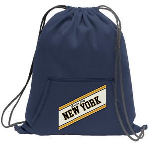 Garden City New York Varsity Logo Sweatshirt Cinch Pack Bag