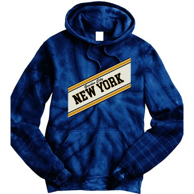 Garden City New York Varsity Logo Tie Dye Hoodie