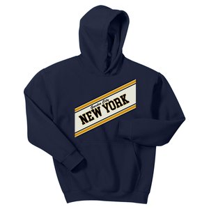 Garden City New York Varsity Logo Kids Hoodie