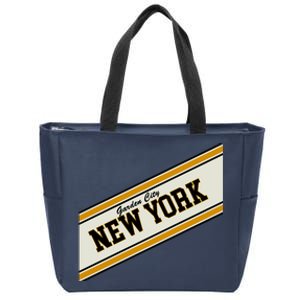 Garden City New York Varsity Logo Zip Tote Bag