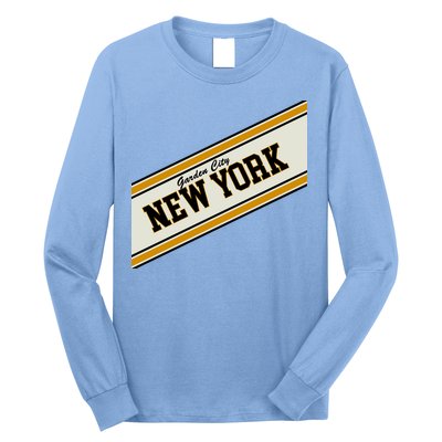 Garden City New York Varsity Logo Long Sleeve Shirt