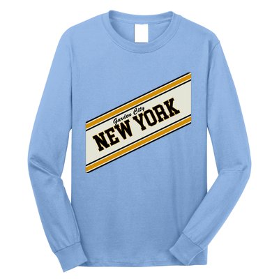 Garden City New York Varsity Logo Long Sleeve Shirt