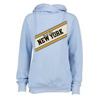 Garden City New York Varsity Logo Womens Funnel Neck Pullover Hood