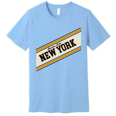 Garden City New York Varsity Logo Premium T-Shirt