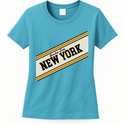 Garden City New York Varsity Logo Womens T-Shirt