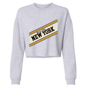 Garden City New York Varsity Logo Cropped Pullover Crew