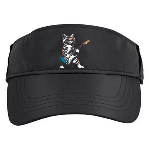 Guitar Cat Novelty Rock Music Band Concert Funny Cat Adult Drive Performance Visor