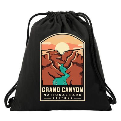 Grand Canyon National Park Throwback Design Classic Drawstring Bag