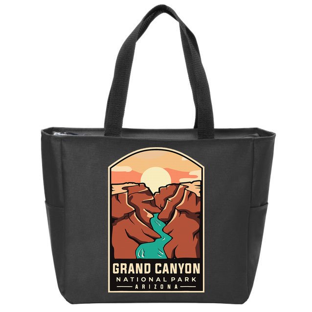 Grand Canyon National Park Throwback Design Classic Zip Tote Bag
