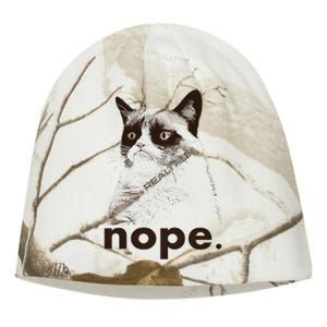 Grumpy Cat Nope Kati - Camo Knit Beanie