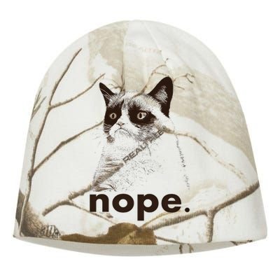 Grumpy Cat Nope Kati - Camo Knit Beanie