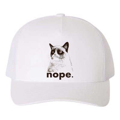 Grumpy Cat Nope Yupoong Adult 5-Panel Trucker Hat