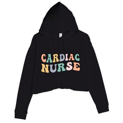 Groovy Cardiac Nurse Cardiac Nursing Gift Crop Fleece Hoodie