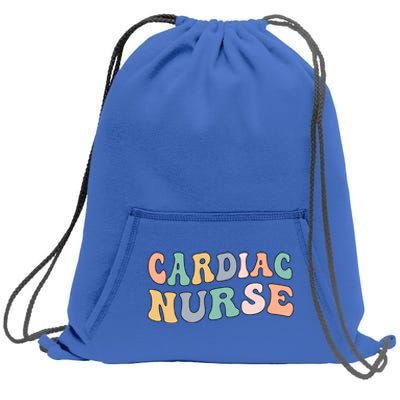 Groovy Cardiac Nurse Cardiac Nursing Gift Sweatshirt Cinch Pack Bag