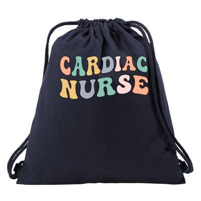 Groovy Cardiac Nurse Cardiac Nursing Gift Drawstring Bag