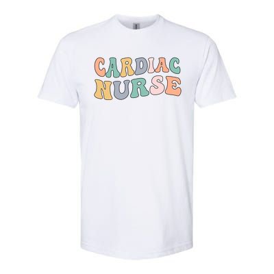 Groovy Cardiac Nurse Cardiac Nursing Gift Softstyle® CVC T-Shirt