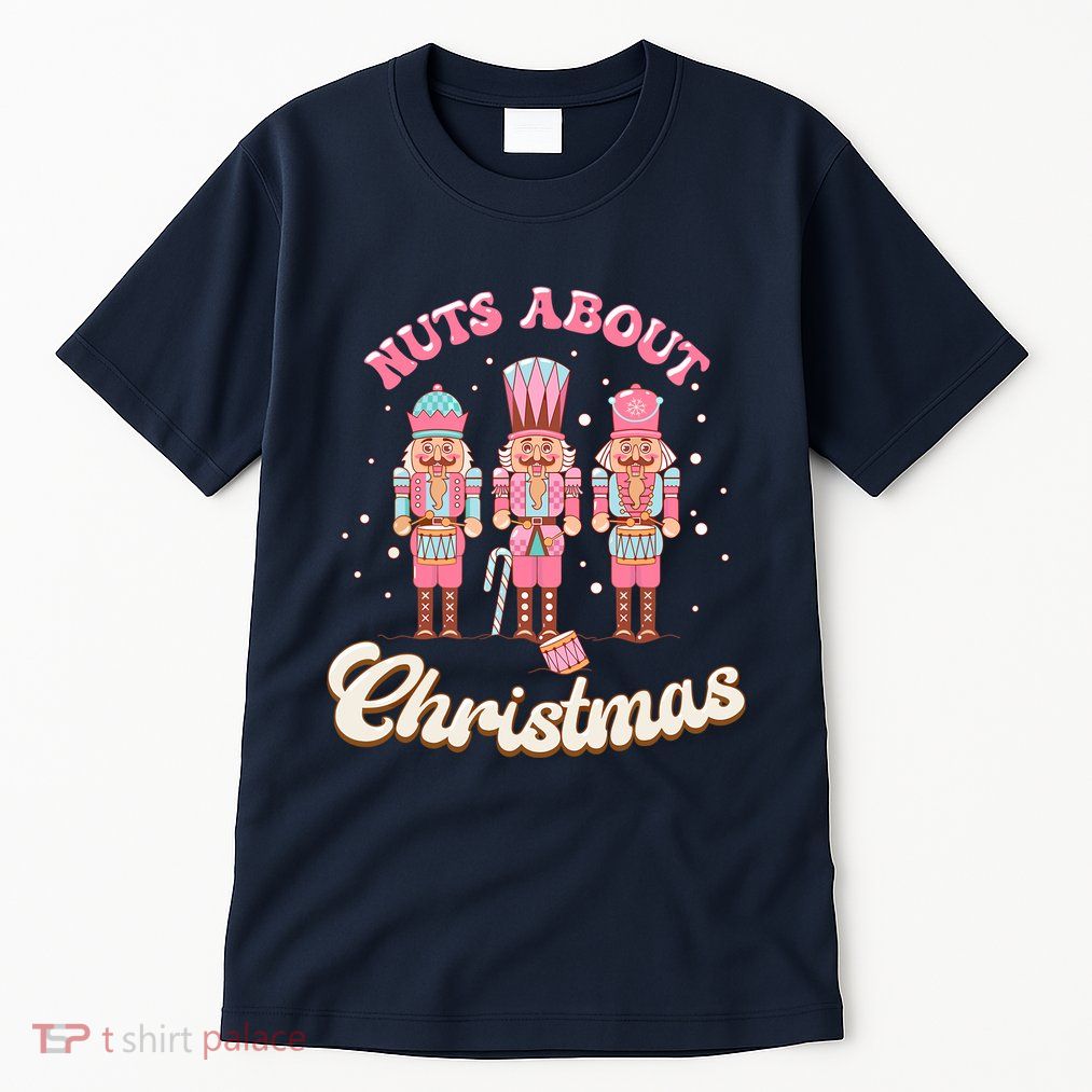 Groovy Cute Nuts About Christmas Funny Christmas Nutcracker Tall T-Shirt