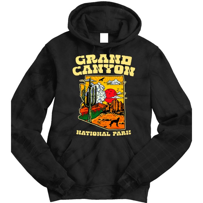 Grand Canyon National Park Arizona Travel Lover Camping Tie Dye Hoodie