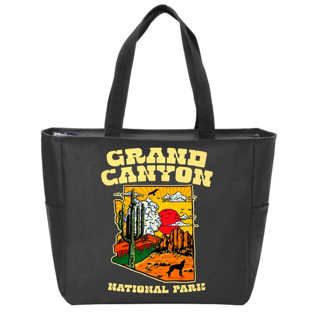 Grand Canyon National Park Arizona Travel Lover Camping Zip Tote Bag