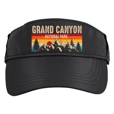 Grand Canyon National Park Arizona Travel Lover Camping Retro Adult Drive Performance Visor