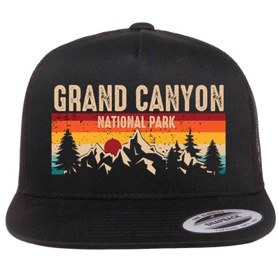 Grand Canyon National Park Arizona Travel Lover Camping Retro Flatbill Hat
