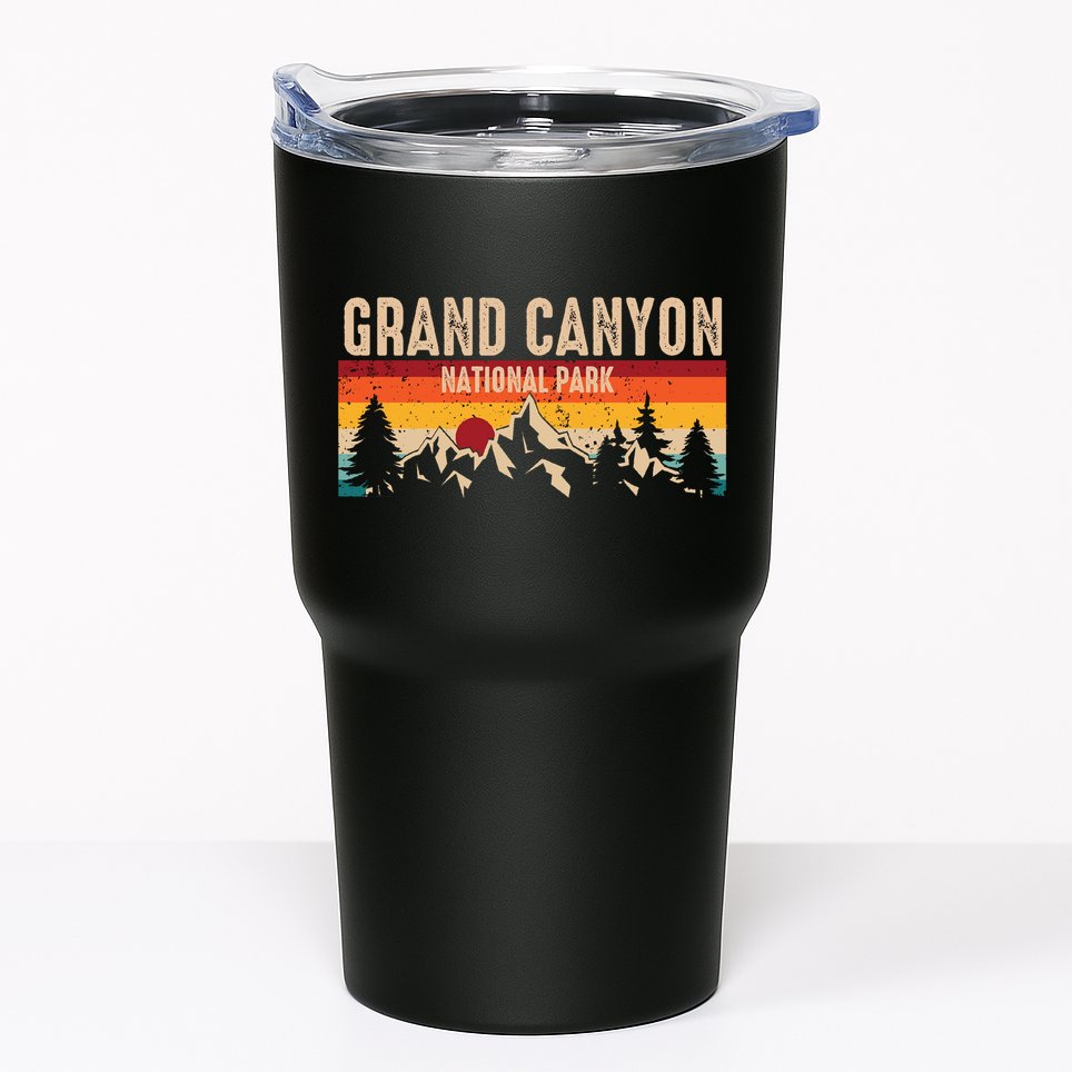 Grand Canyon National Park Arizona Travel Lover Camping Retro Tumbler