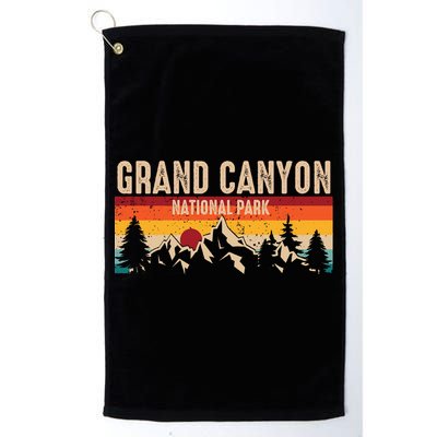 Grand Canyon National Park Arizona Travel Lover Camping Retro Golf Towel