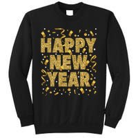 Golden Confetti New YearS Eve Happy New Year Sweatshirt