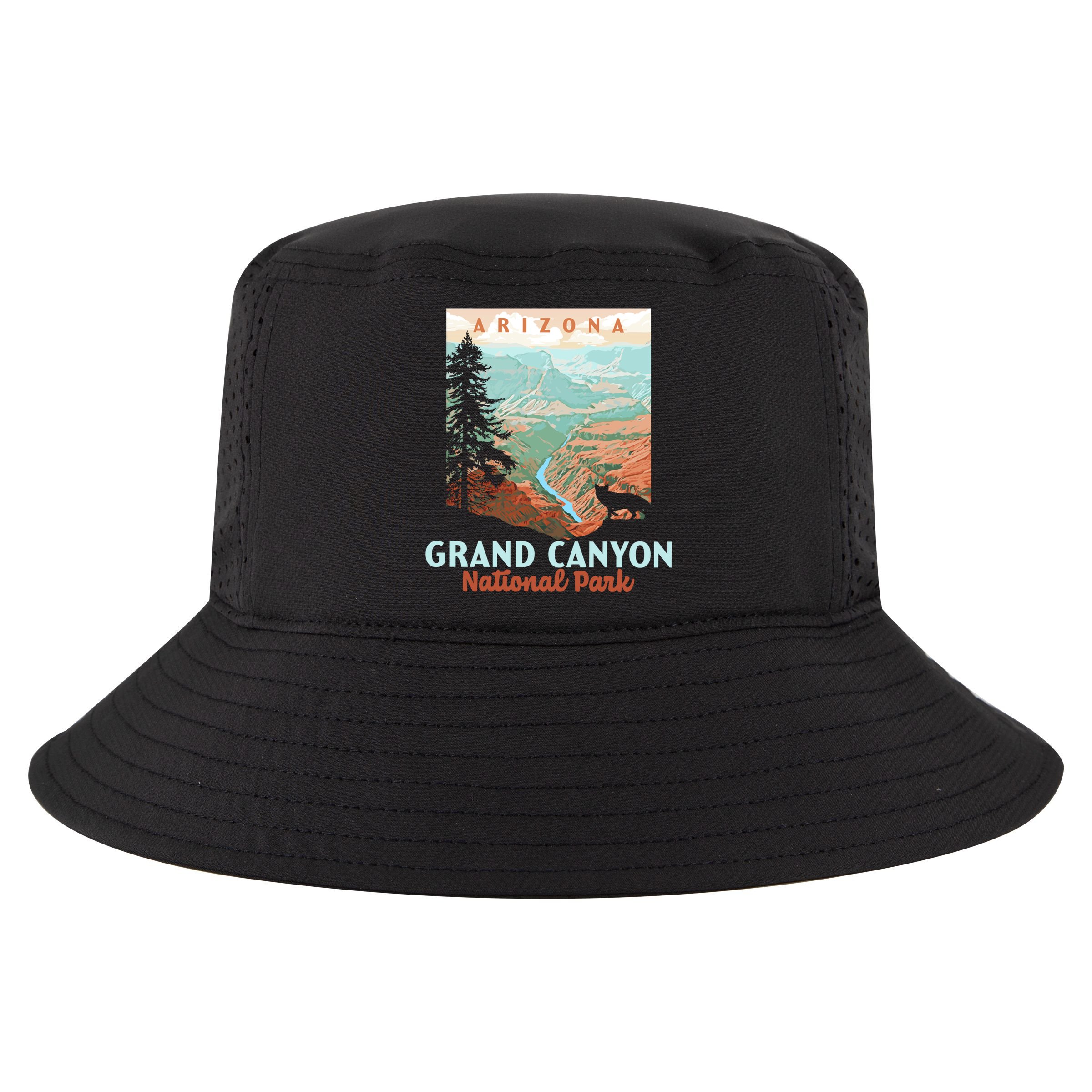 Grand Canyon National Park Arizona Vintage Wpa Style Gift Cool Comfort Performance Bucket Hat