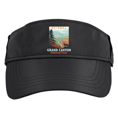 Grand Canyon National Park Arizona Vintage Wpa Style Gift Adult Drive Performance Visor