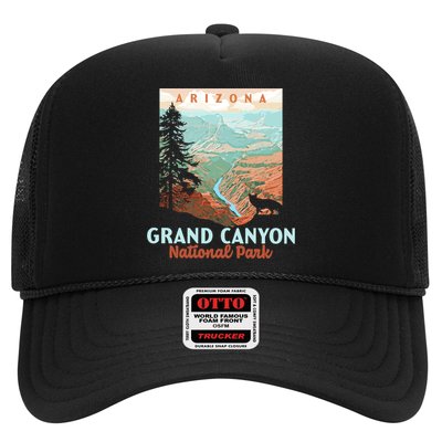 Grand Canyon National Park Arizona Vintage Wpa Style Gift Trucker Hat