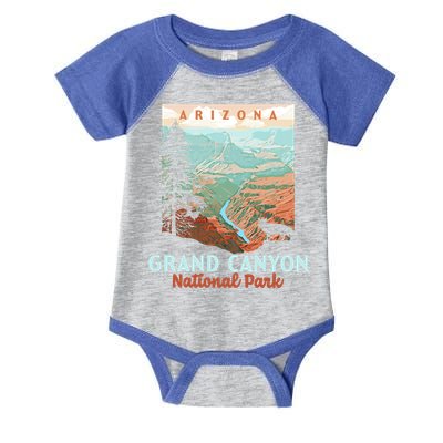 Grand Canyon National Park Arizona Vintage Wpa Style Gift Infant Baby Jersey Bodysuit