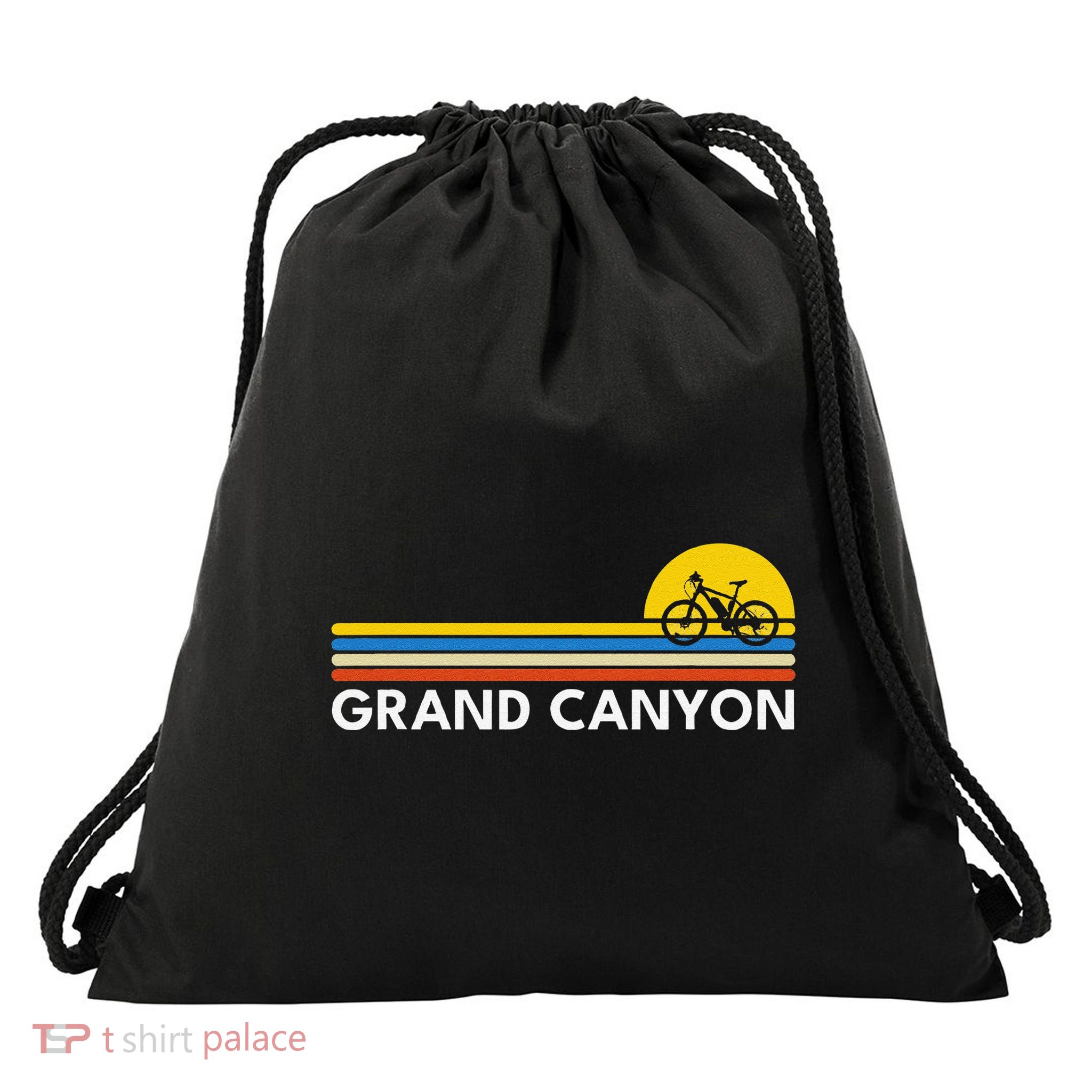 Grand Canyon National Park Arizona Vintage Retro Souvenirs Drawstring Bag