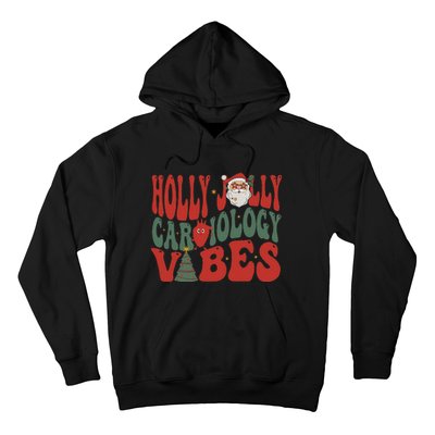 Groovy Cardiology Nurse Christmas Cardiac Squad Holiday  Hoodie