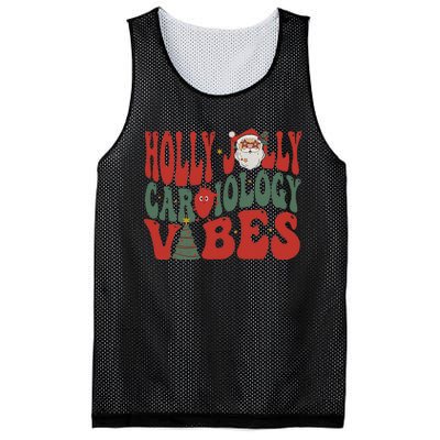 Groovy Cardiology Nurse Christmas Cardiac Squad Holiday  Mesh Reversible Basketball Jersey Tank