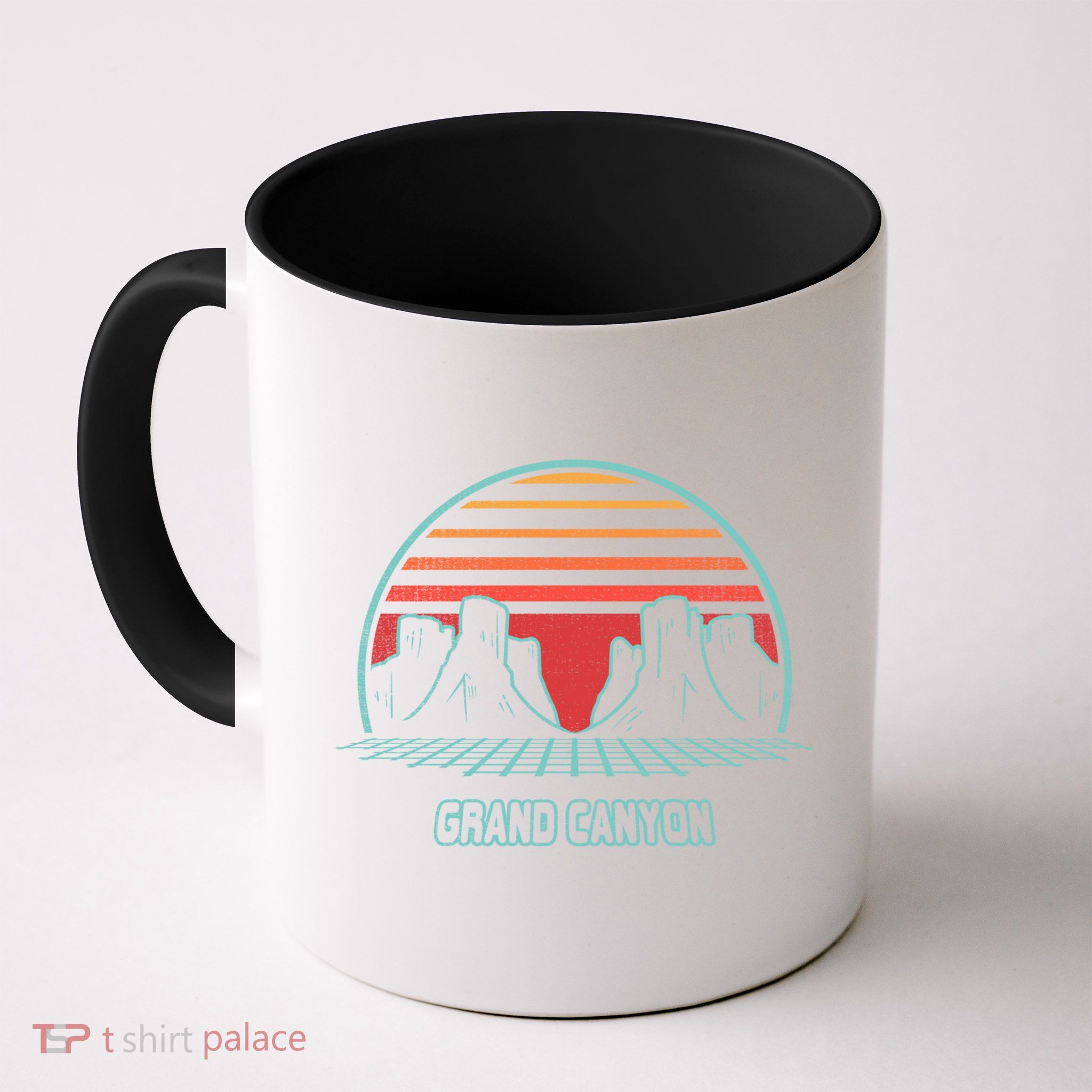 Grand Canyon National Park Retro Hiking Vintage 80s Style Gift Mug