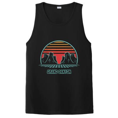 Grand Canyon National Park Retro Hiking Vintage 80s Style Gift PosiCharge Competitor Tank