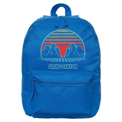 Grand Canyon National Park Retro Hiking Vintage 80s Style Gift 16 in Basic Backpack