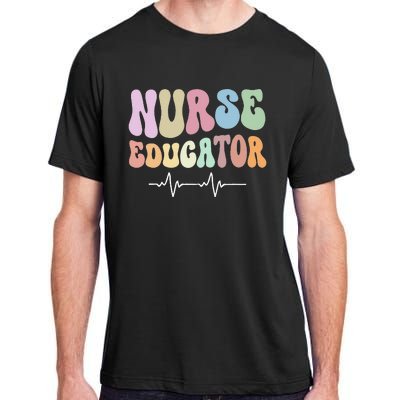 Groovy Certified Nurse Educator Nursing School Instructor Adult ChromaSoft Performance T-Shirt