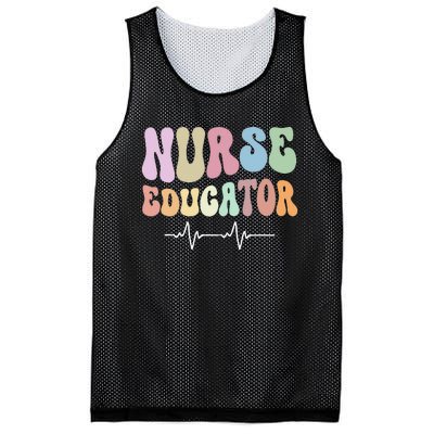 Groovy Certified Nurse Educator Nursing School Instructor Mesh Reversible Basketball Jersey Tank