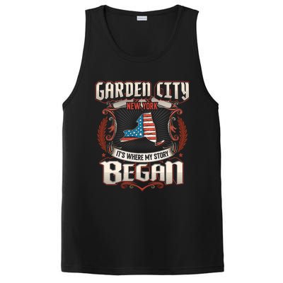 Garden City New York Usa Flag 4th Of July Meaningful Gift PosiCharge Competitor Tank