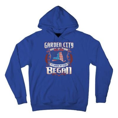 Garden City New York Usa Flag 4th Of July Meaningful Gift Tall Hoodie