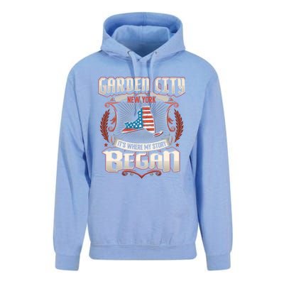 Garden City New York Usa Flag 4th Of July Meaningful Gift Unisex Surf Hoodie