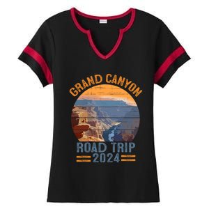 Grand Canyon National Park Road Trip 2024 Family Vacation Ladies Halftime Notch Neck Tee